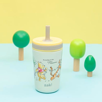 Zak Designs Disney Winnie the Pooh Kelso Toddler Cups For Travel or At Home, 12oz Vacuum Insulated Stainless Steel Sippy Cup With Leak-Proof Design is Perfect For Kids (Winnie the Pooh & Friends) - color: Winnie the Pooh & Friends