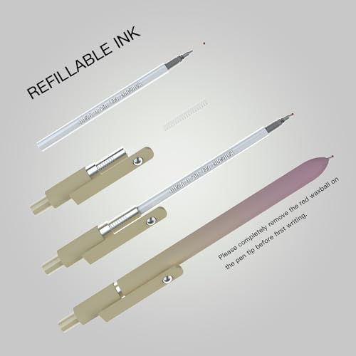 Black Gel Pens Refills,Retractable Gel Ink Pen Refill Bulk,pen refills for twist pens,Fine Point 0.5mm Black Ink, Smooth Writing Retractable Click Pen Refill(15 Pcs Pen Refills-Black Ink-0.5mm) - style: 15 Pcs Black Ink refills-0.5mm