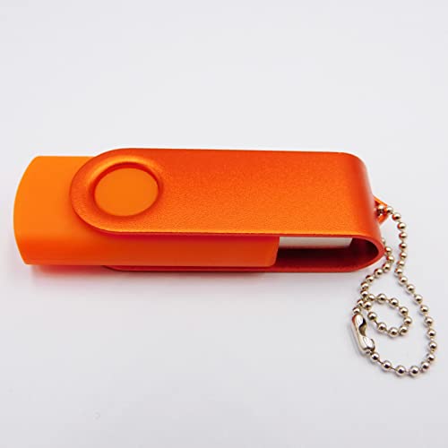 USB Flash Drives Memory Sticks Thumb Drive for Business Gifts & Students' Presents (Orange 64GB)
