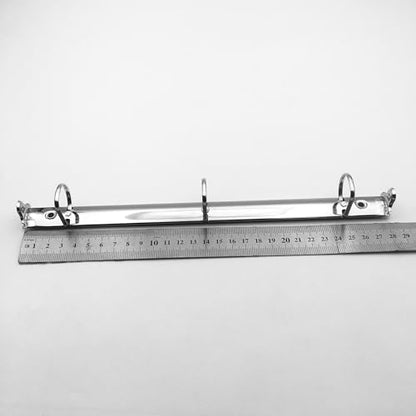 2Pack Letter Size 3 D-Rings Binder Mechanism with Trigger Booster, 1 inch Capacity,11 inch Sheet Size,20mm Base Width