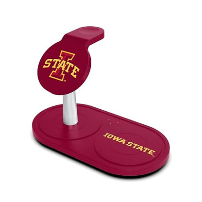 SOAR Collegiate 3-in-1 Wireless Charging Station - color: Iowa State Cyclones