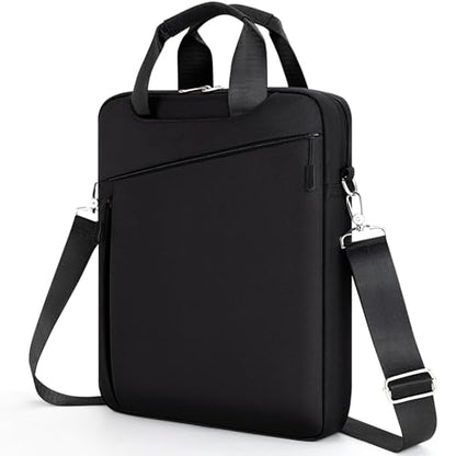 Laptop Case Shoulder Sleeve Bag Compatible with 14" MacBook Pro M5 M4 M3 M2 M1/13.6" MacBook air M4 M3 M2/13 MacBook Neo, Chromebook Notebook Portable Carrying Messenger Computer Bag, Black - color: Black