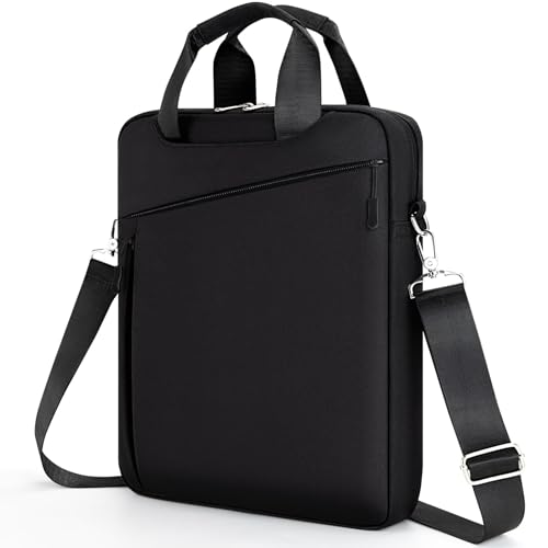 Laptop Case Shoulder Sleeve Bag Compatible with 14" MacBook Pro M5 M4 M3 M2 M1/13.6" MacBook air M4 M3 M2/13 MacBook Neo, Chromebook Notebook Portable Carrying Messenger Computer Bag, Black - color: Black