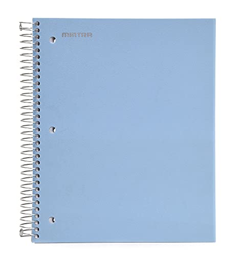 Mintra Office Durable Spiral Notebooks, 5 Subject (Arctic Ice, Wide Ruled 1pk) - color: Arctic Ice, size: Wide Ruled 1pk