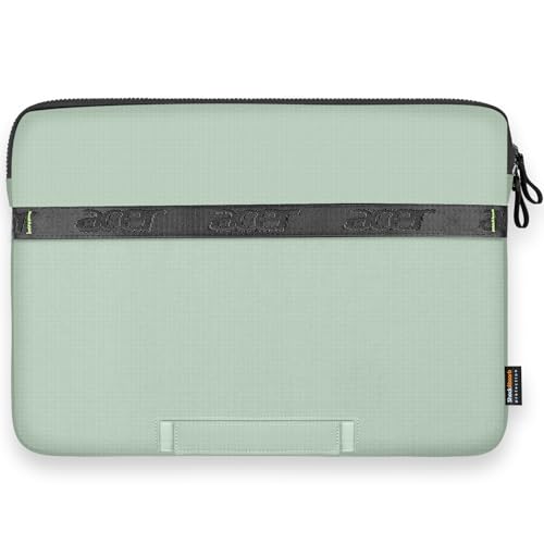 13.3-14 inch Laptop Sleeve Case Protective Briefcase Computer Bag, Green | Waterproof Polyester, Fits Most Laptop Models, Shockproof Interior, Smooth Zippers, Slim Profile - color: Green, size: 14inch