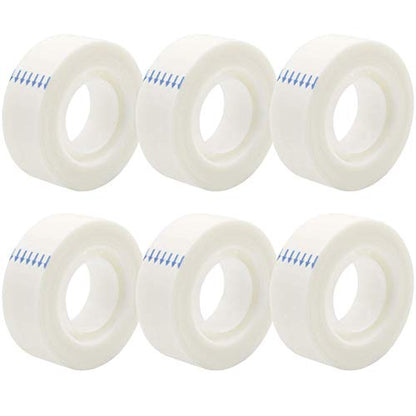 OWLKELA - 6 Rolls Matte Tape, Tape Refills for Dispenser, Invisible, Foggy Translucent Wrapping Tapes, All-Purpose Glossy Tapes for Office, Home, School, 0.7 in x 1000 Inches - size: 6 Pcs