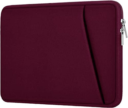 Laptop Sleeve Case 14 inch, Durable Carrying Bag Shockproof Protective Case Cover, Handbags Briefcase Laptop Bag Compatible with 14" MacBook Air/Pro HP Asus Lenovo Notebook Computer, Wine Red - color: Wine Red, size: 14 inch