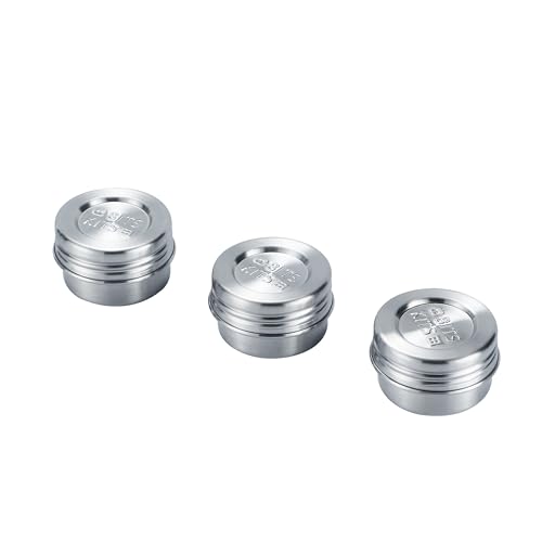 Bits Kits Stainless Steel Reusable Condiment and Snack Containers, Set of 3 - style: 3 Condiment Cups