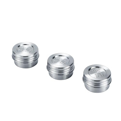 Bits Kits Stainless Steel Reusable Condiment and Snack Containers, Set of 3 - style: 3 Condiment Cups