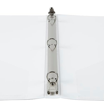 JAM PAPER Plastic 0.5 inch Binder - White 3 Ring Binder - Sold Individually - color: White, size: 0.5 inch