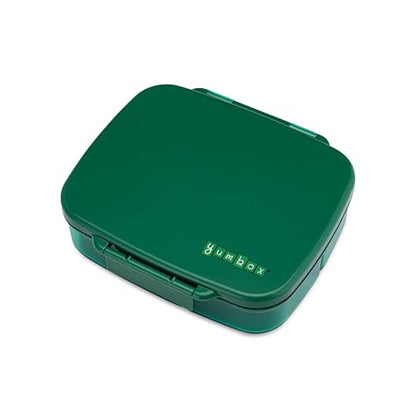 Yumbox Go Leakproof Bento Lunch Box for Kids, Teens & Adults (Lima Green) | 5-Compartment Large Bento Box, Lightweight, Deep Tray, Removeable Gasket, Easy Open Latch - color: Lima Green