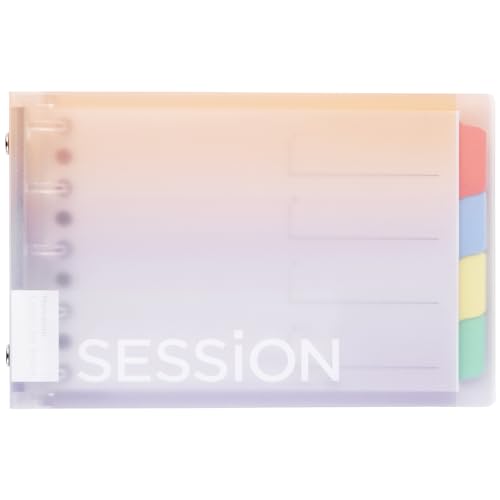 Maruman FM310A-97B Loose Leaf Binder Session Mini Size, 5 Holes, Gradient, Yuyake - color: Gradient Yuyaki, size: ミニ