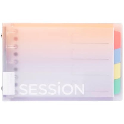 Maruman FM310A-97B Loose Leaf Binder Session Mini Size, 5 Holes, Gradient, Yuyake - color: Gradient Yuyaki, size: ミニ