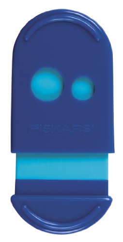 Fiskars Squeeze Sharpener for Kids 5+ - Crayon and Pencil Sharpener - Back to School Supplies - Color May Vary