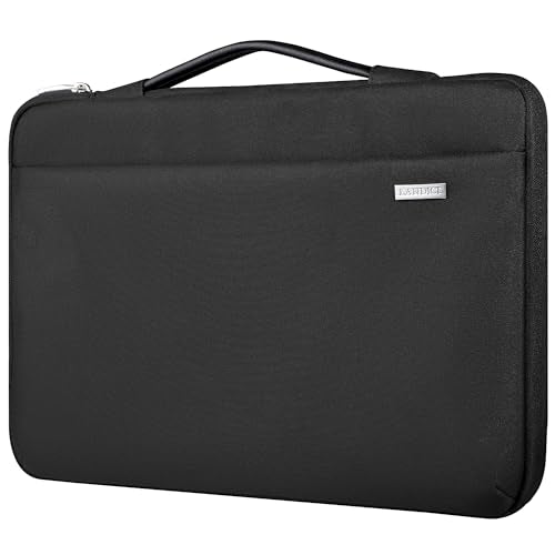 LANDICI 360°Laptop Sleeve Case 15.6 16 Inch Compatible with MacBook Pro 16 M1/M2/M3/M4 2019-2025, 15.6-16” Hp Dell Lenovo Acer Asus, Waterproof Computer Bag Cover with Handle, Black - color: New Black, size: 15.6-16 inch