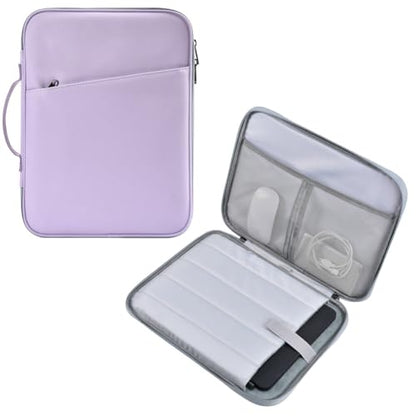 12.9 Inch Tablet Sleeve for Samsung Galaxy Tab S10+ Plus/S9+ S8+/S7+ Plus/S7 FE,iPad Pro M5 M4 13 2025/Air M4 M3 M2 13/Pro 12.9, 12.4" Microsoft Surface Laptop Go 2/11 Snapdragon Carrying Bag-Purple - color: Purple, size: 12.9 Inch