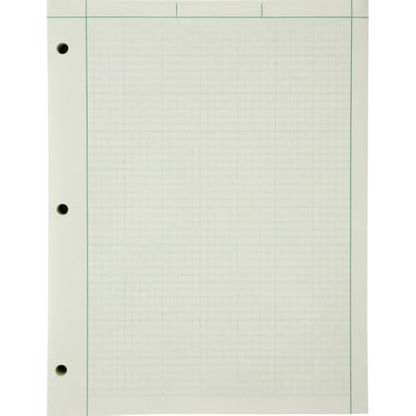 Ampad Engineer Pad, 5 Squares per Inch, 8.5" x 11", 200 Sheet Pad, Green (22-144)