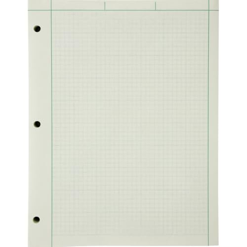 Ampad Engineer Pad, 5 Squares per Inch, 8.5" x 11", 200 Sheet Pad, Green (22-144)