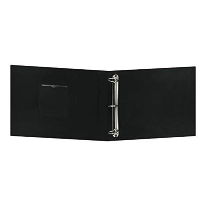 Pioneer T12CBF-BK 12-Inch by 12-Inch Fabric 3-Ring Binder Album with Window, Black - color: Deep Black, size: 12"x12"