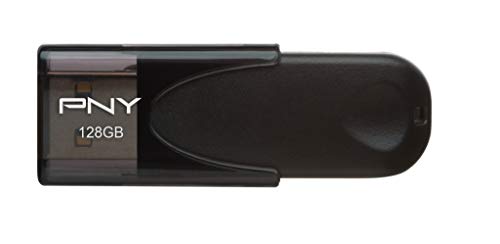 PNY 128GB Attaché 4 USB 2.0 Flash Drive, Black (Pack of 2) - size: 128GB (Pack of 2)