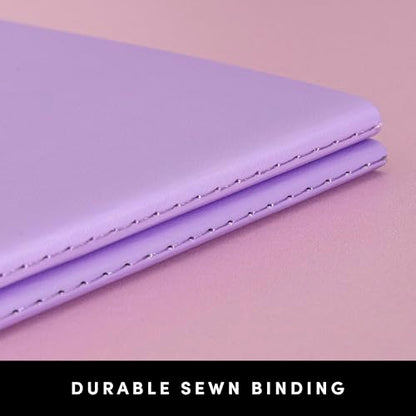 PAPERAGE Soft Cover Blank Journal Notebook, 2 Pack, (Pink Blush), 100 Pages, Large 7.5 inches x 9.5 inches, Ideal for Sketch Book, Note Taking & Travel Journal - color: Pink Blush, style: Plain 100pgs (2 Pack)