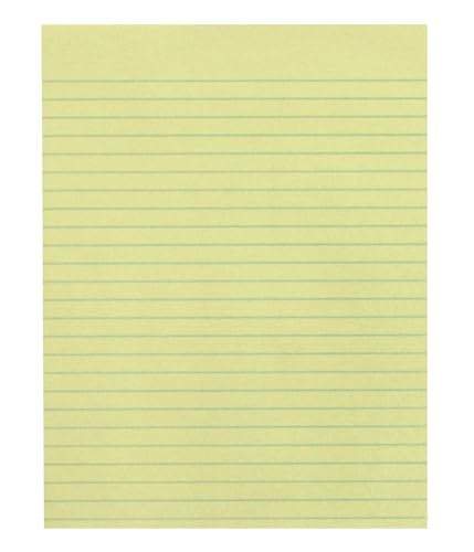 School Smart Composition Paper, No Margin, 8 x 10-1/2 Inches, Yellow, 500 Sheets