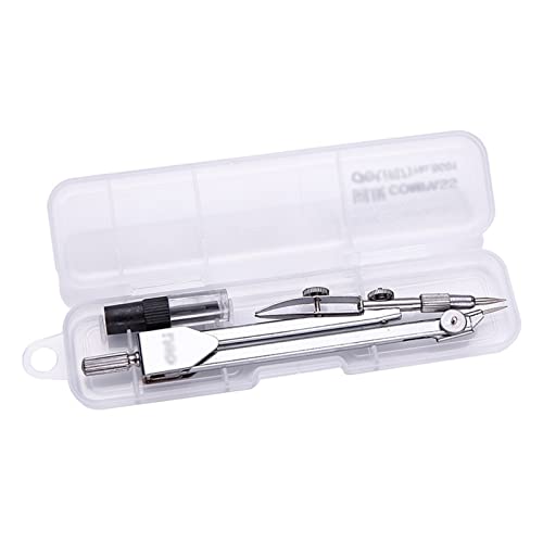 BABETT Drawing Compass Drafting Tools Metal Compass for Geometry Stainless Steel Drawing Compass Mathematics Geometry Tool Student Stationery School Supplies Math Ruler Kit
