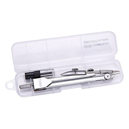 BABETT Drawing Compass Drafting Tools Metal Compass for Geometry Stainless Steel Drawing Compass Mathematics Geometry Tool Student Stationery School Supplies Math Ruler Kit