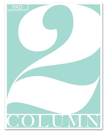 BookFactory 2 Column Columnar Pad, 50 Pages - size: 2 Column, style: Notepad