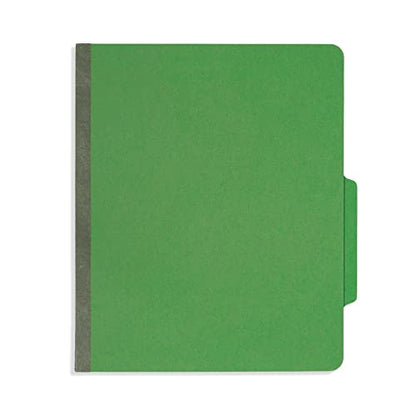 Blue Summit Supplies Green Classification Folders, 3 Dividers, Letter Size with 2 Inch Expansions, Use for Organizing Medical Records & Client Files, 10 Pack
