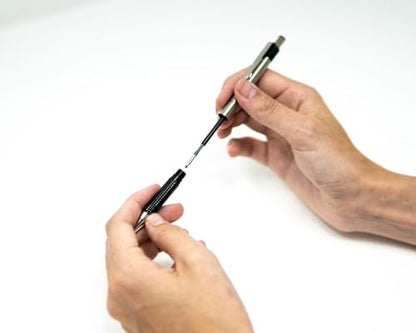 Zebra Pen STEEL G-301 Retractable Gel Pen, Black Ink, 0.7mm, 2-Pack | Stainless Steel Barrel, Textured Grip, Easy-Glide Smooth, Skipless Ink, Fine Point Tip, Professional Design (41312) - color: Black B