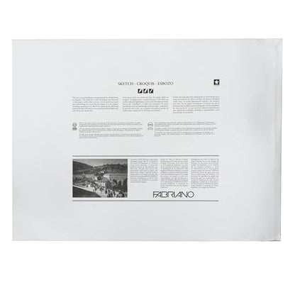 Fabriano 1264 Sketch Pad, 18" x 24", Glue Bound, 60 lb., 3-Pack