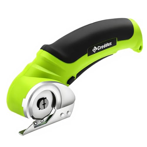 Cordless Electric Scissors, 4.2V Cardboard Cutter Tool for Cardboard Carpet Leather Packages Plastic with Rechargeable Battery Green - color: Green