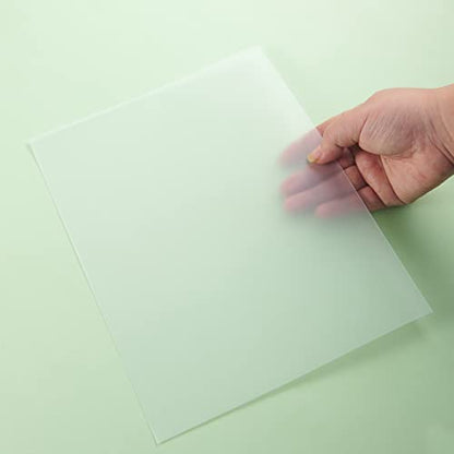 HOUYEE 20 Pack 15 Mil PVC Binding Presentation Covers, Frost Clear Report Covers, Letter Size, 8.5x11 Inches (15 Mil, 20P Frost Clear) - size: 15 Mil, 20P(frost clear)