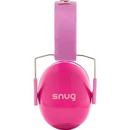 Snug Kids Earmuffs – Noise Reduction for Toddlers & Children – Adjustable, Lightweight, Foldable, Soft & Comfortable - color: Pink