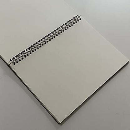 YUREE B5 Spiral Notebook/Spiral Journal Unruled, 100gsm Thick Blank Paper & Hard Kraft Cover, 65 Sheets (130 Pages), 3-Pack, 10.5" x 7.2", Blue - color: Blue
