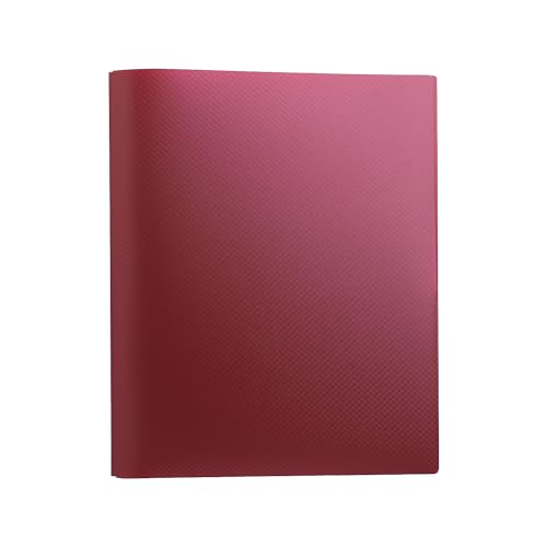 Staples 2-Pocket Presentation Folder with Fasteners, Letter Size, Durable Paper Folder for Reports & Projects, Burgundy