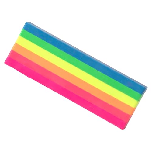 eeBoo: Jumbo Wax Crayon: Rainbow Fluorescent – 6 Vibrant Colors in One Chunky Crayon, 4" x 1.5" x 0.625" Block, Art & Coloring Supplies, Kids Ages 3+