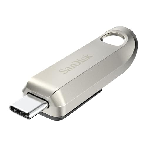 SANDISK 64GB Ultra Luxe USB Type-C Flash Drive - Up to 300MB/s, USB 3.2 Gen 1, Premium Metal Design - SDCZ75-64G-G46 - size: 64GB