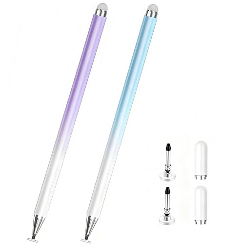 Stylus Pen for Samsung Galaxy Tab A11+/A11/A9Plus/A9/A8/A7 Compatible with iPad iOS/Android 15/14 Tablet All Touch Devices Universal High Sensitive S Pen (Purple+Blue) - color: Purple+Blue