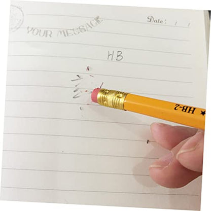 LALAFINA 12pcs Cute Wooden Hb Pencils Eraser Boys and Girls Writing Pencils Erasers Bulk Classroom