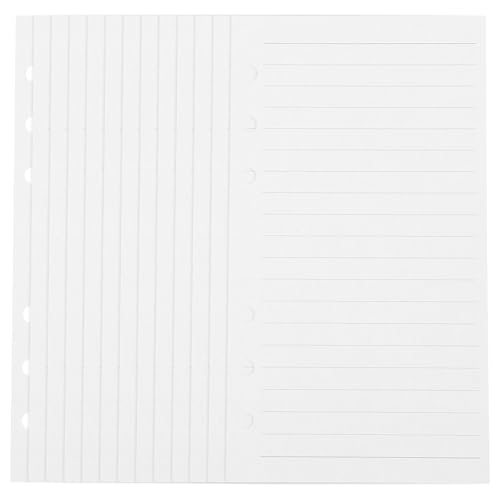 6-hole Planner Paper Refill A6 Lined Notebook Replacement Sheets 45 Pages College Ruled Loose Leaf Filler Paper for Binder School and Office Use
