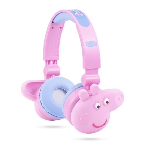 Peppa Pig - Kids Bluetooth Headphones, Wireless & Wired Over-Ear Headphones with Safe Volume, Adjustable Headband, Rechargeable Battery & Stereo Sound – Perfect for School, Home, & Travel - color: Peppa Pig