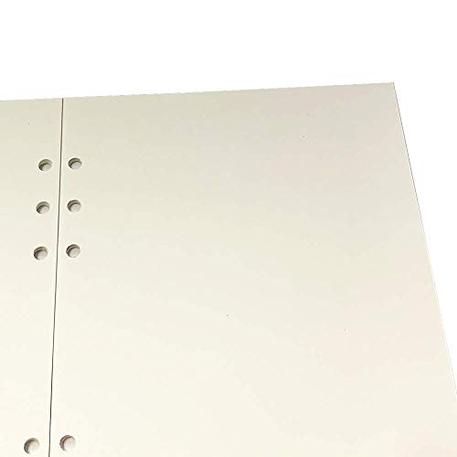 Harphia A5 Planner Paper Refills, 100gsm Thicker Blank Paper for Filofax, 6 Ring Binder - color: Blank Paper, size: A5