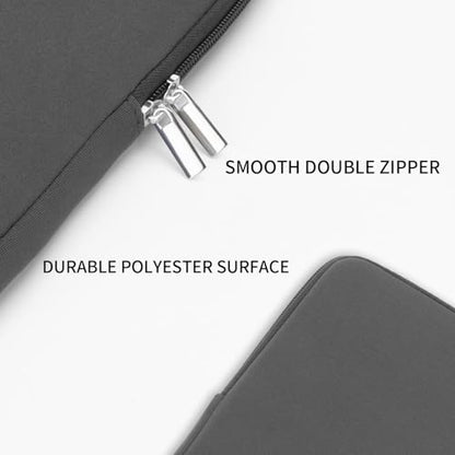 RAINYEAR 11-11.6 Inch Laptop Sleeve Protective Case Soft Lining Cover Compatible with MacBook Neo A18 11.6" MacBook Air for 11" Notebook Computer Tablet Chromebook (Gray, Upgraded Version) - color: Gray(upgraded Version), size: 11"-11.6"