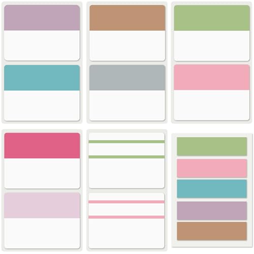 ELII 300 PCS Tabs 2 Inch Sticky Index Tabs,21 Sets Page Markers Macaron | Writable Repositionable Page Markers,File Tabs Self Adhesive,Tape Flags,Pages Notebooks, Smooth Writing,Safety Material - color: Macaron