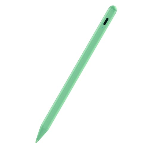 Stylus Pen for iPad 6th-11th Generation-2X Fast Charge Active Pencil Compatible with 2018-2026 Apple iPad Pro 11"/12.9"/M4, iPad Air 3/4/5/M2/M3/M4,iPad mini 5/6/7 Gen-Green | Tilt Sensitivity, USB-C Charge, Compatible with 2018-2026 Apple Pencil iPad Pro