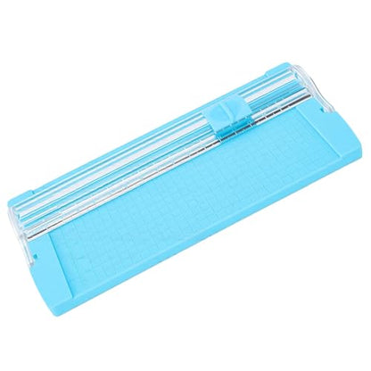 Alomejor Portable Mini Paper Trimmer for Crafting, Lightweight and Durable Paper Cutter for Scrapbooking, Perfect for Home Office Use, Size Approx. 19.3x8.5cm