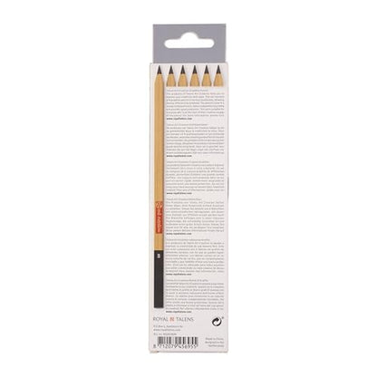 ROYAL TALENS Case of 6 Graphite Art Creation Round Body HB, B, 2B, 4B, 6B, 8B