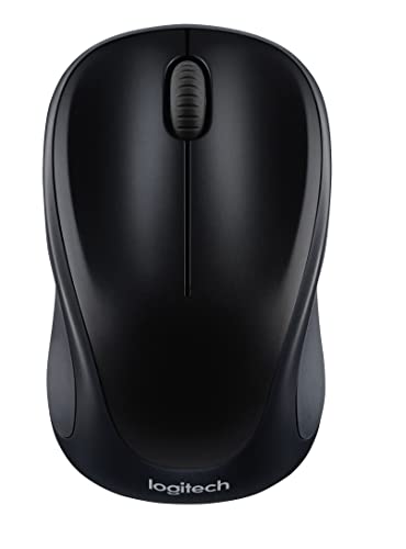 Logitech M317 Wireless Mouse, 2.4 GHz with USB Receiver, 1000 DPI Optical Tracking, 12 Month Battery, Compatible with PC, Mac, Laptop, Chromebook - Black - color: Black
